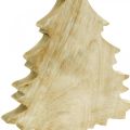 Floristik24 Madera de árbol de Navidad Deco, abeto de Navidad blanco lavado 27 × 17 × 5cm