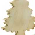 Floristik24 Deco árbol de Navidad madera blanca decoración de mesa Adviento 32 × 20 × 5,5cm