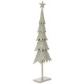 Floristik24 Árbol de Navidad decorativo sobre soporte con estrella, decoración festiva para mesa, 74 cm.
