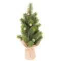 Floristik24 Árbol de Navidad artificial en saco de yute, pequeño adorno de mesa, mini árbol de Navidad, 38 cm.