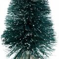 Floristik24 Mini abeto nevado, decoración de invierno, árbol de Navidad H9.5cm Ø5cm 2pcs
