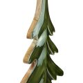 Árbol de Navidad decoración de madera verde brillante 22,5x5x50cm