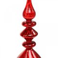 Floristik24 Copa de árbol decoración de cristal rojo Copa de Navidad Árbol de Navidad Al35cm