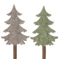 Floristik24 Árbol de Navidad decorativo con palo para macetas y arreglos altos, 45 cm, 6 unidades.