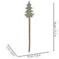Árbol de Navidad decorativo con palo para macetas y arreglos altos, 45 cm, 6 unidades. | Floristik24.es