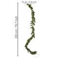 Guirnalda artificial de abeto verde para decoración festiva, 200 cm | Floristik24.es