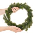 Corona artificial de abeto verde para decoración de puertas, 35 cm. | Floristik24.es
