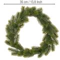 Corona artificial de abeto verde para decoración de puertas, 35 cm. | Floristik24.es
