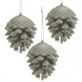Floristik24 Conos de pino conos decorativos para colgar marrones 8cm 4uds