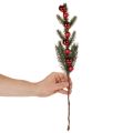 Rama de abeto artificial con adornos navideños, 48 cm, 2 unidades. | Floristik24.es