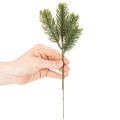 Rama artificial de abeto verde para decoración invernal, 25 cm, 24 unidades. | Floristik24.es