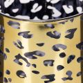 Portavelas de cristal con estampado de leopardo para decoración de mesa, 12 cm | Floristik24.es