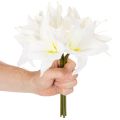 Flores artificiales de lirio tigre blanco para jarrones y arreglos florales, ramo de 6 unidades de 29 cm. | Floristik24.es