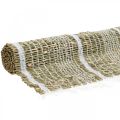 Floristik24 Mantel individual seagrass natural, blanco Camino de mesa pequeño mantel individual 47×33cm