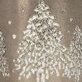 Maceta metálica con abetos brillantes, 13 cm | Floristik24.es