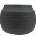 Floristik24 Macetero Maceta de cerámica negra Ø23cm H19.5cm