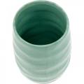 Floristik24 Jarrón de cerámica ondulado, decoración de jarrón, recipiente de cerámica H20cm