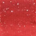 Floristik24 Cinta de fieltro roja con lunares, cinta decorativa, cinta para macetas, fieltro de lana rojo claro, blanco 15cm 5m