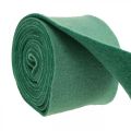 Floristik24 Cinta de fieltro, cinta de maceta, cinta de lana bicolor verde 15cm 5m