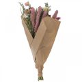 Floristik24 Ramo seco Ramo de flores de pradera Rosa H50cm 140g