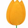 Floristik24 Flor de fieltro tulipán amarillo H68cm
