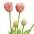 Floristik24 Ramo de tulipanes rosa Real-Touch L43.5cm 5pcs