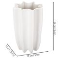 Jarrón acanalado, jarrón alto decorativo para flores secas, 24 cm | Floristik24.es