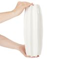 Jarrón acanalado, jarrón de cerámica moderno para flores secas, 40 cm | Floristik24.es