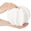 Jarrón decorativo con forma de calabaza, brillante, decoración otoñal para salón, 19 cm. | Floristik24.es