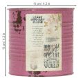 Macetero decorativo vintage de metal morado para decoración veraniega Ø11cm H10.5cm | Floristik24.es