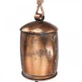 Floristik24 Deco percha deco campana metal cobre vintage Ø13.5cm 49cm