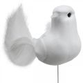 Decoración de boda, palomas en alambre, palomas de boda blancas H4.5cm 12pcs