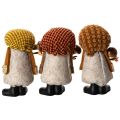 Figura de gnomo con barba y sombrero puntiagudo, 10 cm, 3 piezas | Floristik24.es