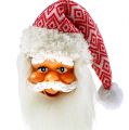 Floristik24 Colgante navideño cabeza de Papá Noel 14cm, 20cm 2uds