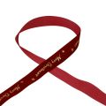 Floristik24 Cinta de regalo Cinta navideña Cinta de terciopelo rojo 25mm 20m