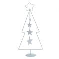 Floristik24 Árbol de Navidad de metal blanco H53.5cm
