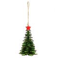 Floristik24 Árbol de Navidad para colgar verde 14cm