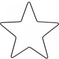 Floristik24 Adorno navideño estrella metal estrella negra colgante 15cm 6pcs