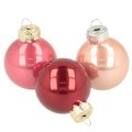Floristik24 Adornos navideños de cristal, brillantes, 3 cm, 22 unidades