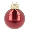 Adornos navideños de cristal, brillantes, 3 cm, 22 unidades | Floristik24.es