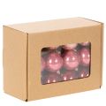 Adornos navideños de cristal, brillantes, 3 cm, 22 unidades | Floristik24.es