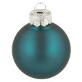 Bolas de Navidad, mate y brillante, pequeños adornos navideños, 4 cm, 24 unidades | Floristik24.es