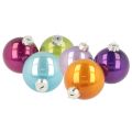 Floristik24 Juego de adornos navideños, adornos coloridos para el árbol de Navidad, 75 mm, 14 piezas