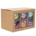 Adornos navideños brillantes, juego de 10, colores surtidos, 95 mm | Floristik24.es