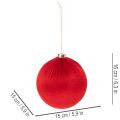 Bola de Navidad grande roja para colgar, 15 cm, 3 piezas | Floristik24.es