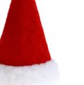 Floristik24 Sombreros navideños rojos 10cm 12pcs