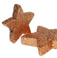 Floristik24 Estrellas navideñas estrellas de brillo de cobre espolvorear decoración 40 piezas