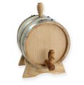 Floristik24 Barril de madera, barril de vino con soporte 5 litros