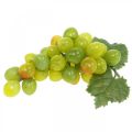 Deco uva verde otoño decoración frutas artificiales 15cm