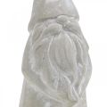 Floristik24 Figura decorativa elfo de hormigón Papá Noel gris H18.5cm